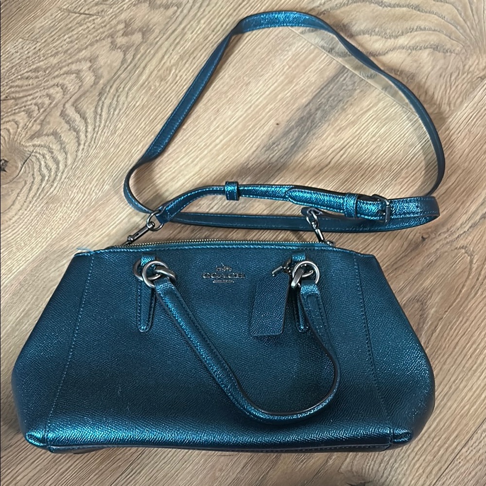 Coach Teal Shoulder Bag